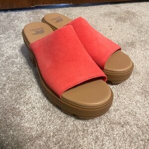 Sorel Women's Red Heel Sandals